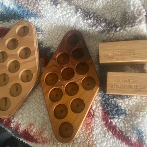 Essential Oil Wood Holders x4